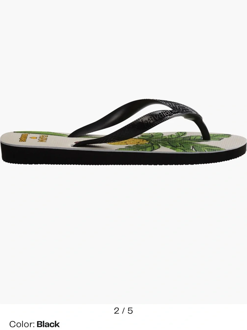 New FARM Rio x Havaianas Banana Tree Water Resistant Flip Flops - Picture 2 of 4